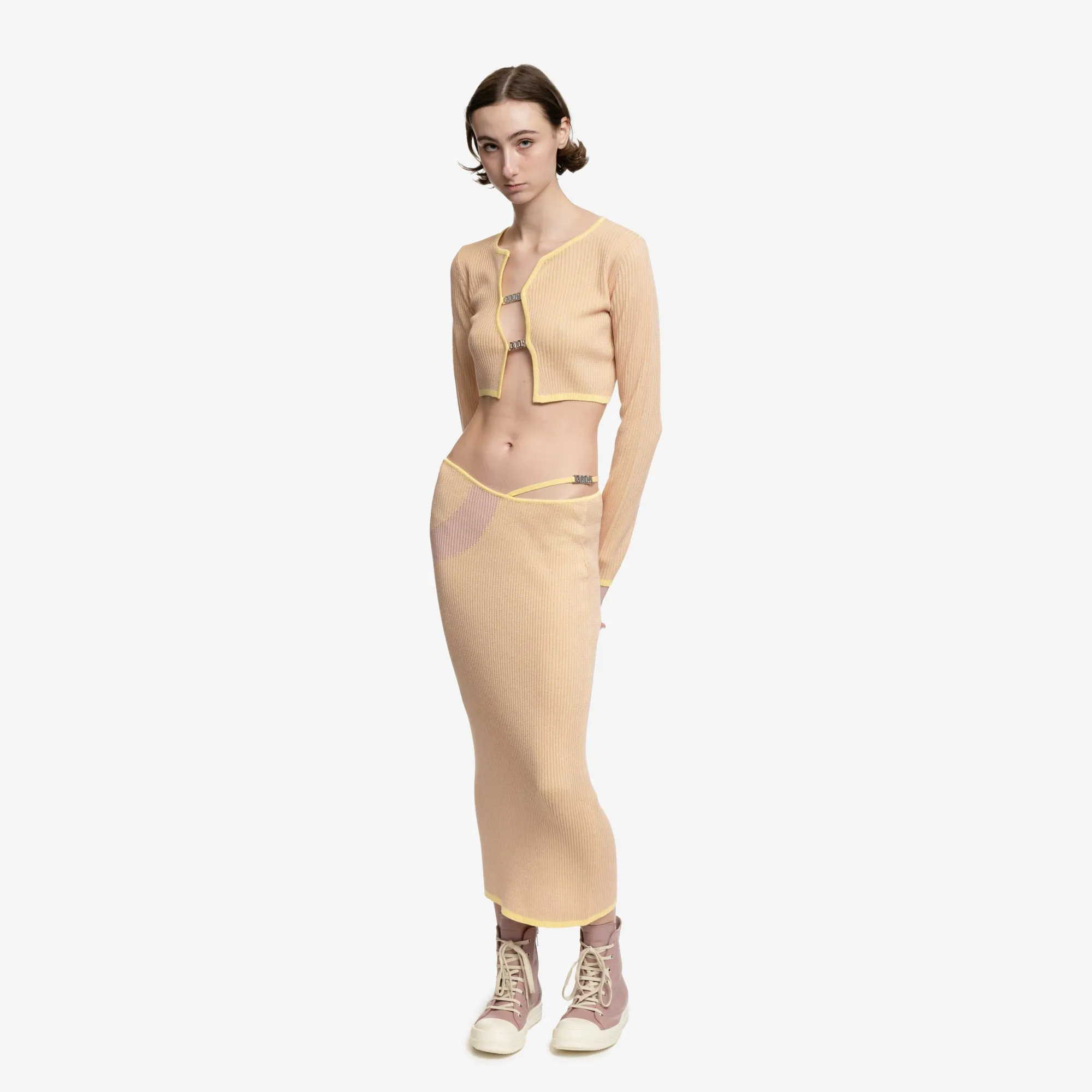 Womens Comma Knit Long Skirt