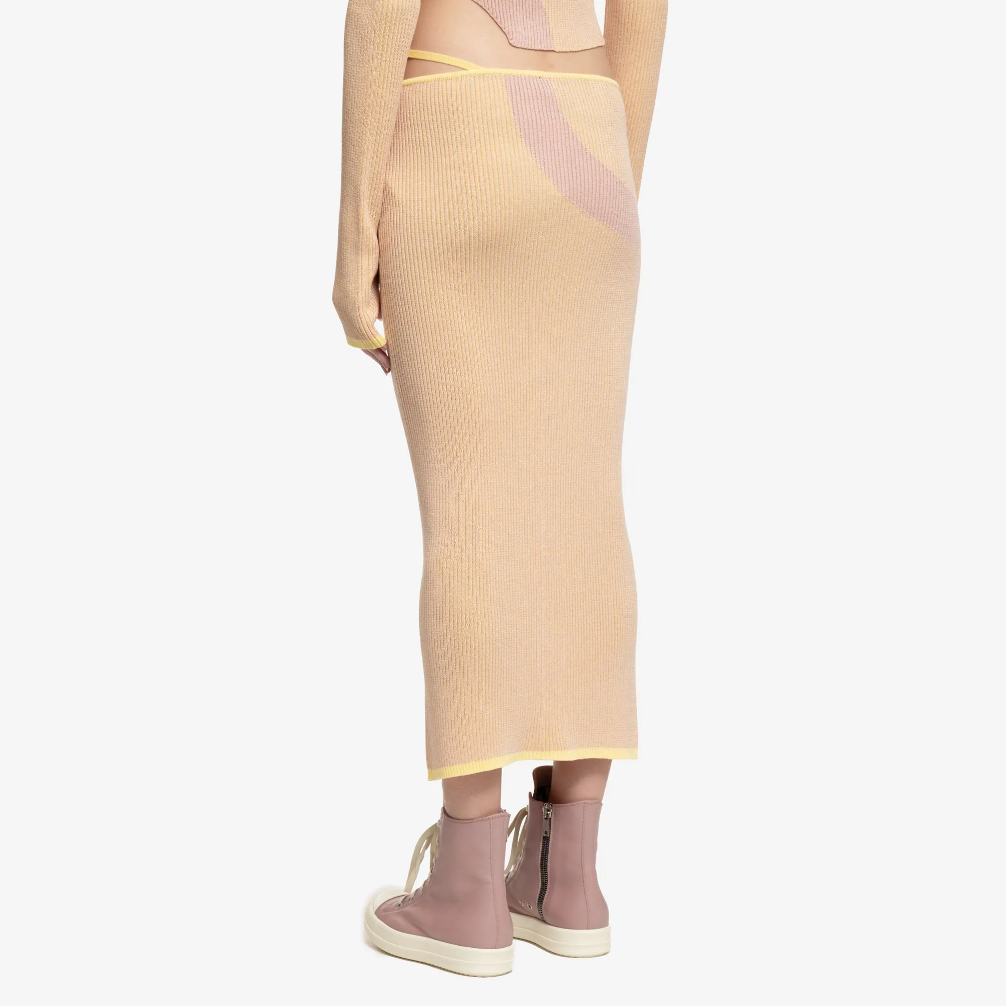 Womens Comma Knit Long Skirt